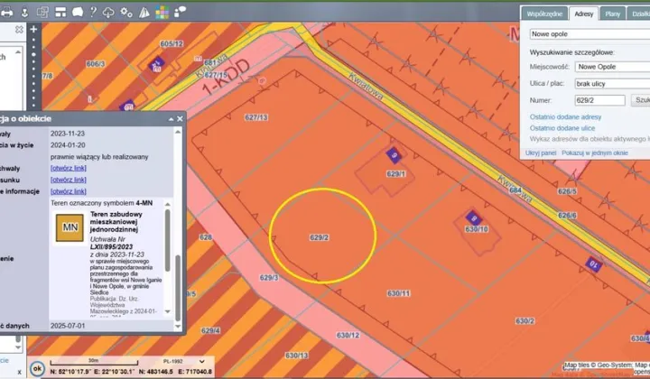 Działka budowlana Nowe Opole, ul. Klonowa