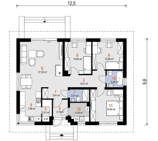 dom wolnostojący, 4 pokoje Kochowo. Zdjęcie 2