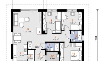 dom wolnostojący, 4 pokoje Kochowo