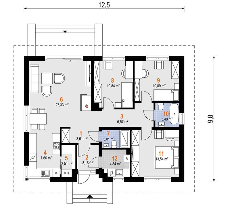 dom wolnostojący, 4 pokoje Kochowo. Zdjęcie 2