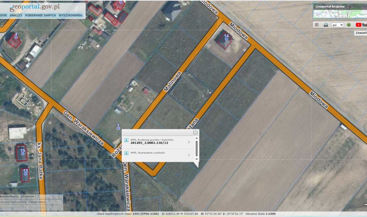 Działka rolno-budowlana Jamielnik, ul. Różana. Zdjęcie 2