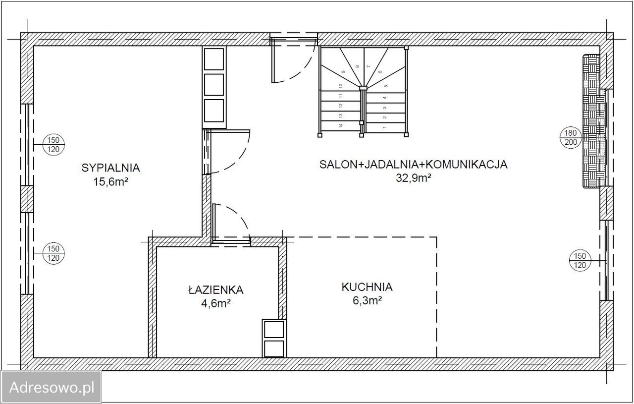 Mieszkanie 3-pokojowe Cedry Wielkie, ul. Leśna. Zdjęcie 17