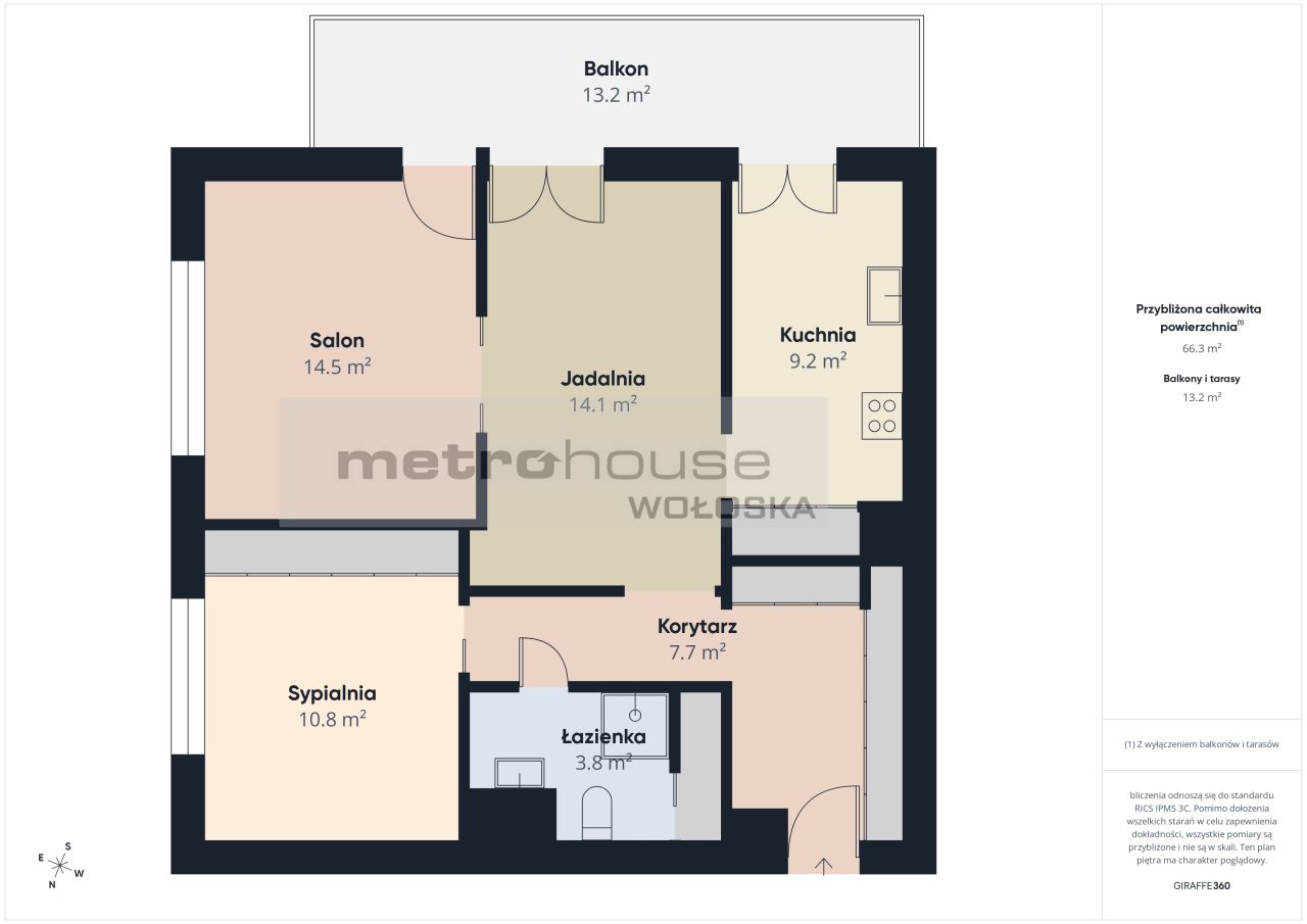 Mieszkanie 3-pokojowe Warszawa Mokotów, ul. Rakowiecka. Zdjęcie 16