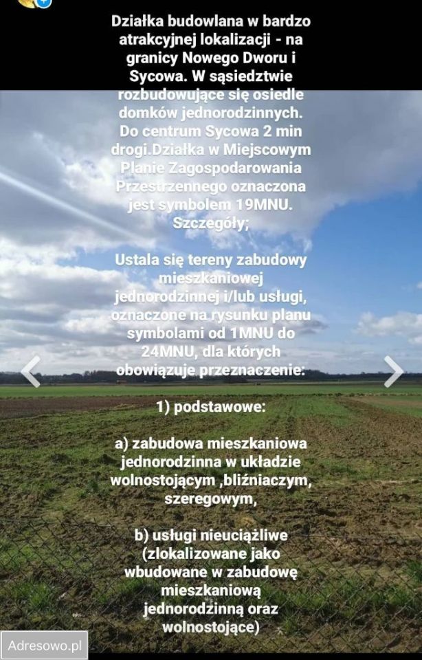 Działka budowlana Syców. Zdjęcie 2