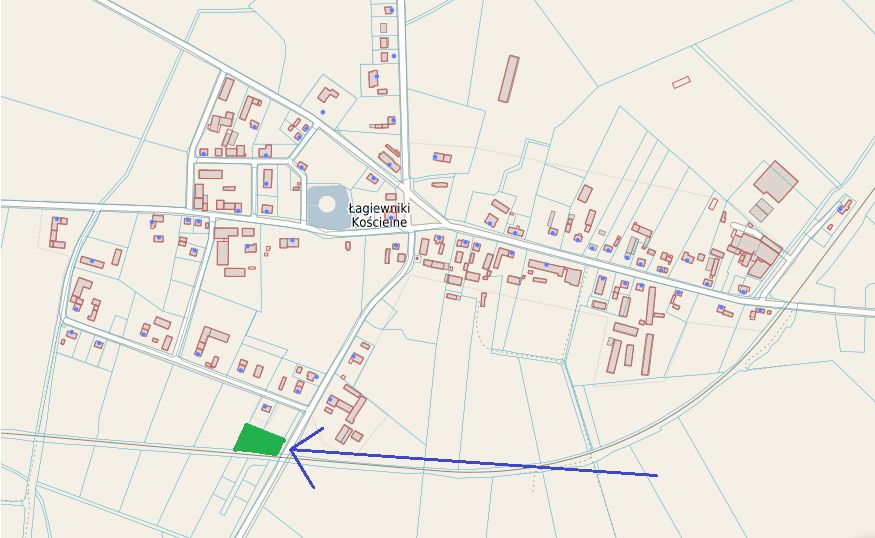 Działka budowlana Łagiewniki Kościelne. Zdjęcie 3