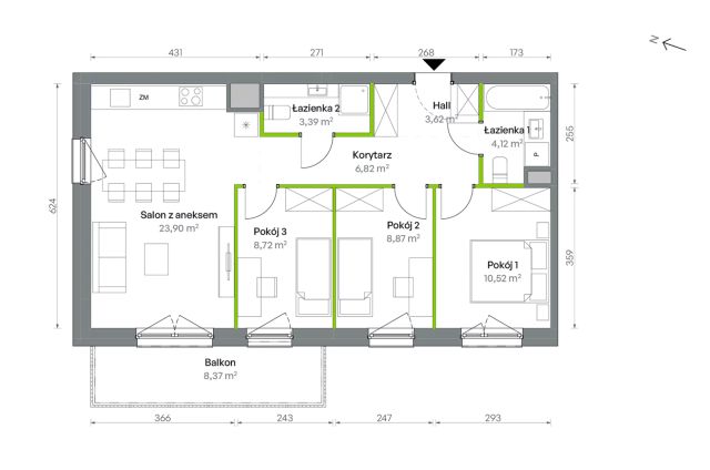 Mieszkanie 4-pokojowe Warszawa Targówek, ul. Oliwska. Zdjęcie 16