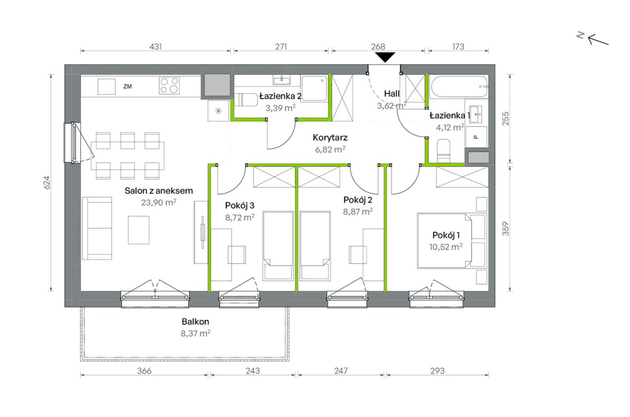 Mieszkanie 4-pokojowe Warszawa Targówek, ul. Oliwska. Zdjęcie 16