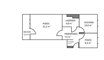 Mieszkanie 2-pokojowe Kraków Mistrzejowice, ul. Mistrzejowicka