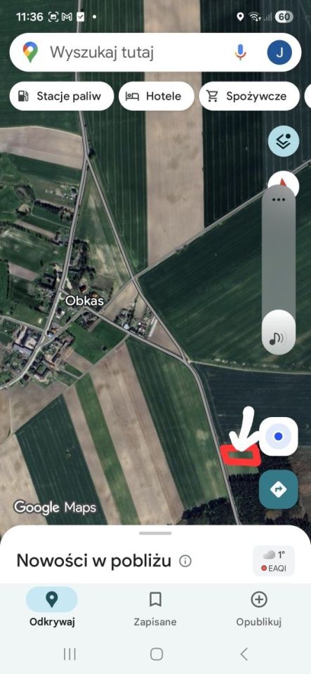 Działka budowlana Obkas. Zdjęcie 2