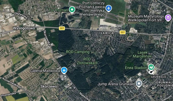 Działka rod Poznań Ławica, ul. Złotowska