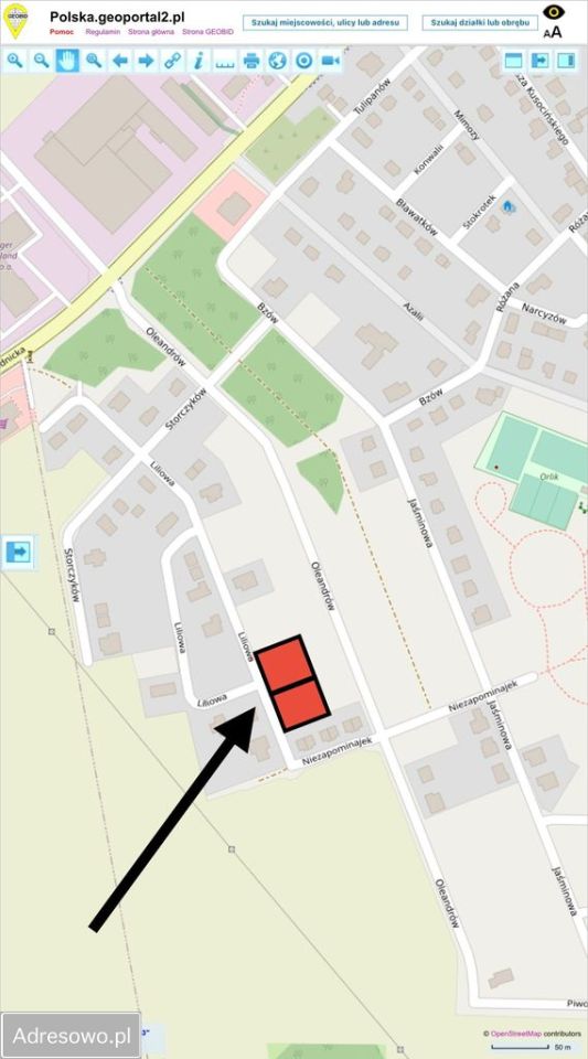 Działka budowlana Krapkowice, ul. Liliowa. Zdjęcie 1