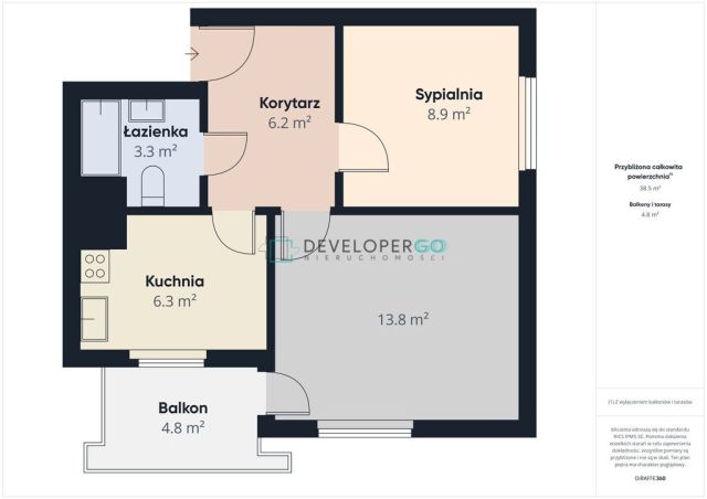 Mieszkanie 2-pokojowe Białystok, ul. Mieszka I. Zdjęcie 13