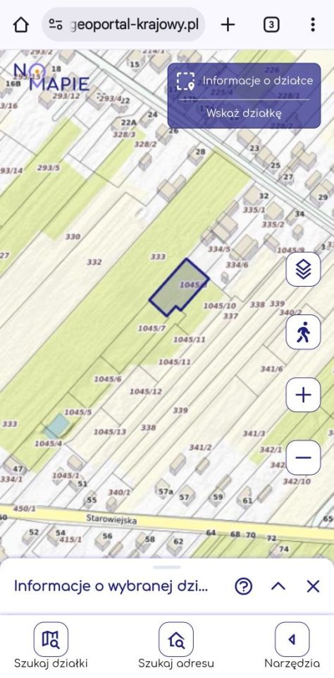 Działka budowlana Orońsko, ul. Starowiejska