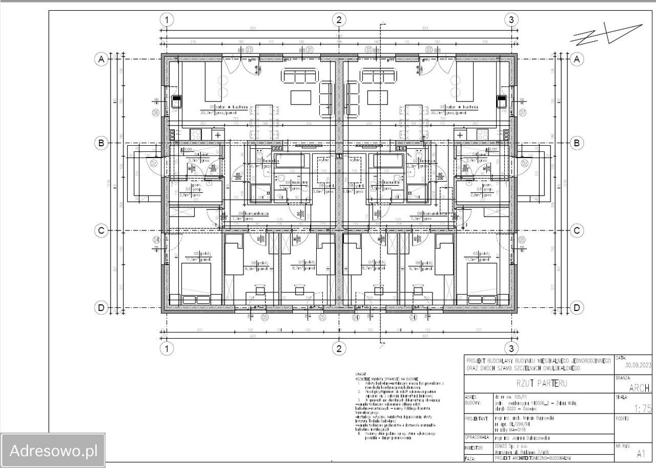 bliźniak, 5 pokoi Osowiec, ul. Grabowa. Zdjęcie 4