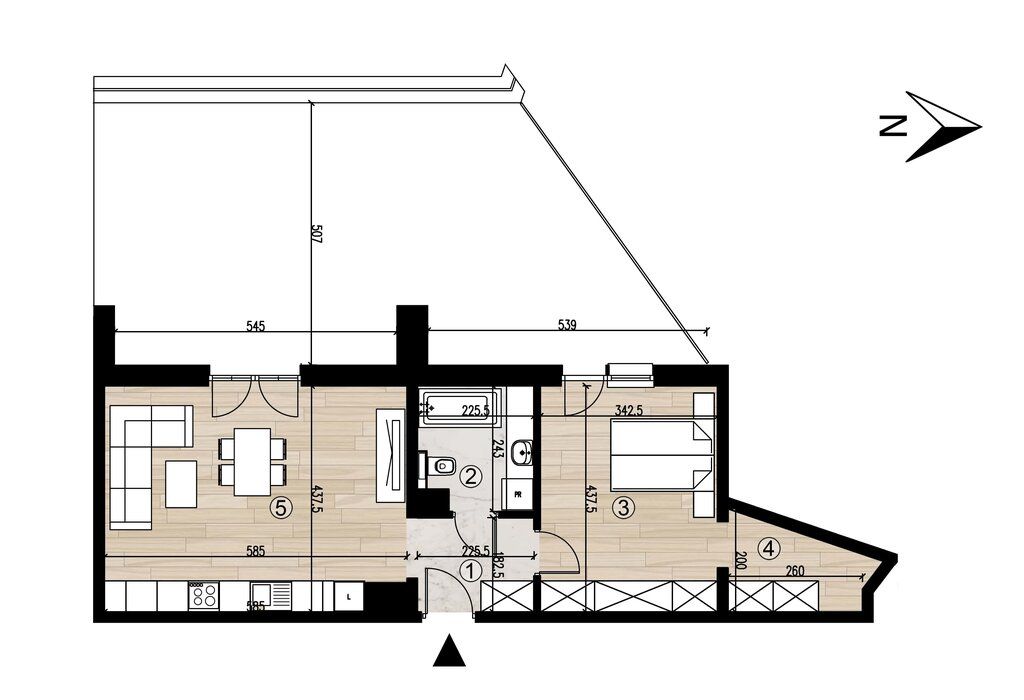 Mieszkanie 2-pokojowe Rzeszów, ul. Stanisława Wyspiańskiego. Zdjęcie 13