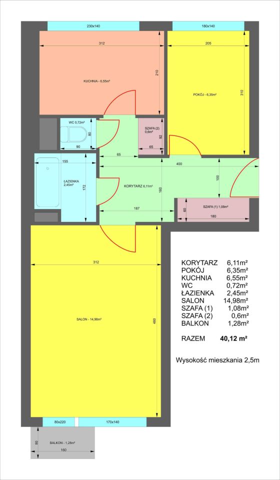 Mieszkanie 2-pokojowe Mielec, ul. Antoniego Kocjana. Zdjęcie 8