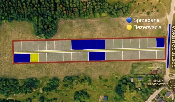 Działka rekreacyjna Kaniwola