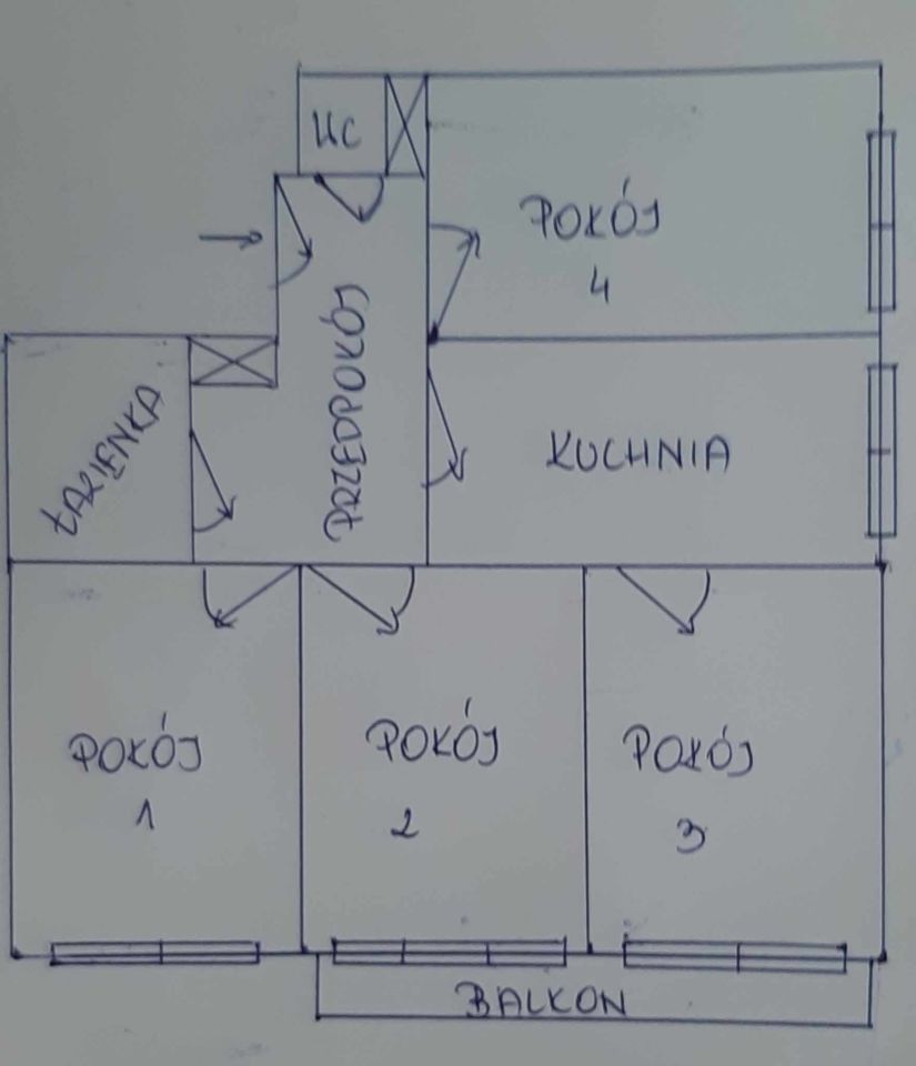 Mieszkanie 4-pokojowe Kraków Grzegórzki, al. Pokoju. Zdjęcie 15