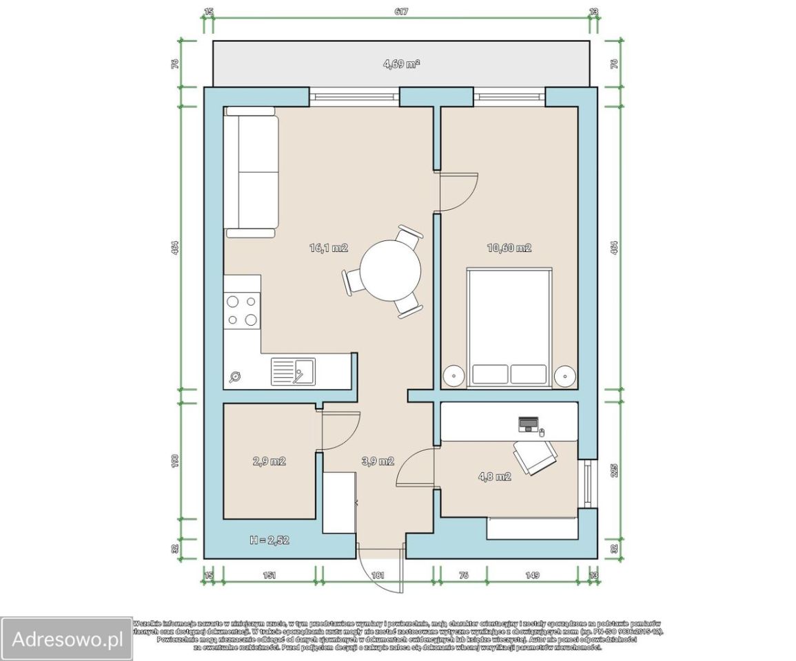 Mieszkanie 3-pokojowe Warszawa Wola, ul. Monte Cassino. Zdjęcie 12