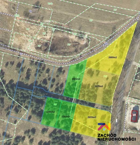 Działka budowlana Zabór. Zdjęcie 5