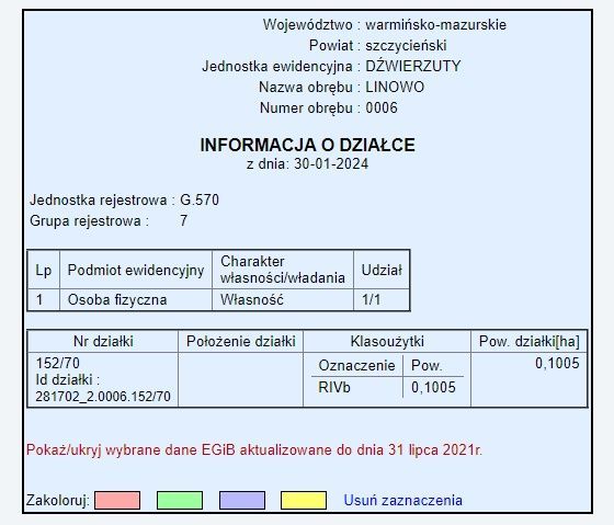 Działka rekreacyjna Linowo. Zdjęcie 4