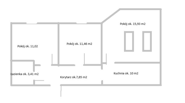 Mieszkanie 3-pokojowe Łódź Stare Polesie, ul. Ludwika Zamenhofa. Zdjęcie 5
