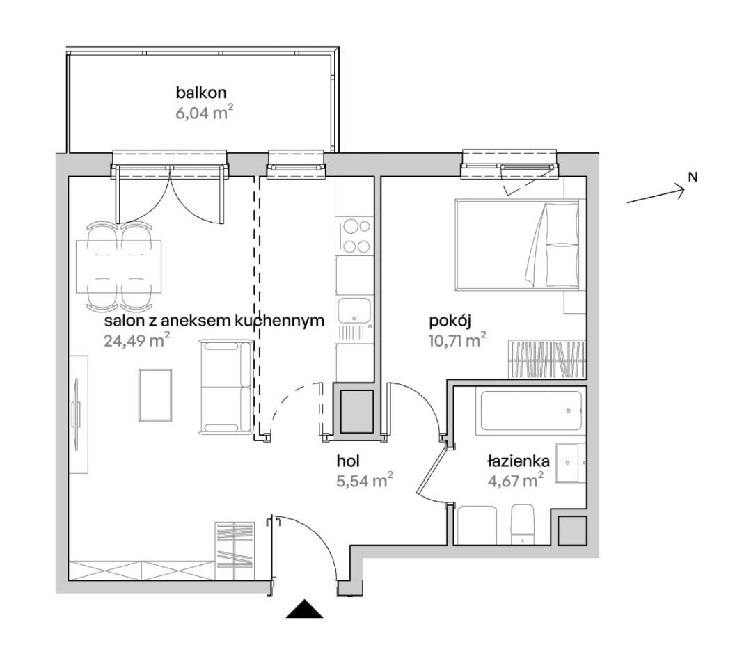 Mieszkanie 2-pokojowe Poznań Starołęka, ul. Unii Lubelskiej. Zdjęcie 7