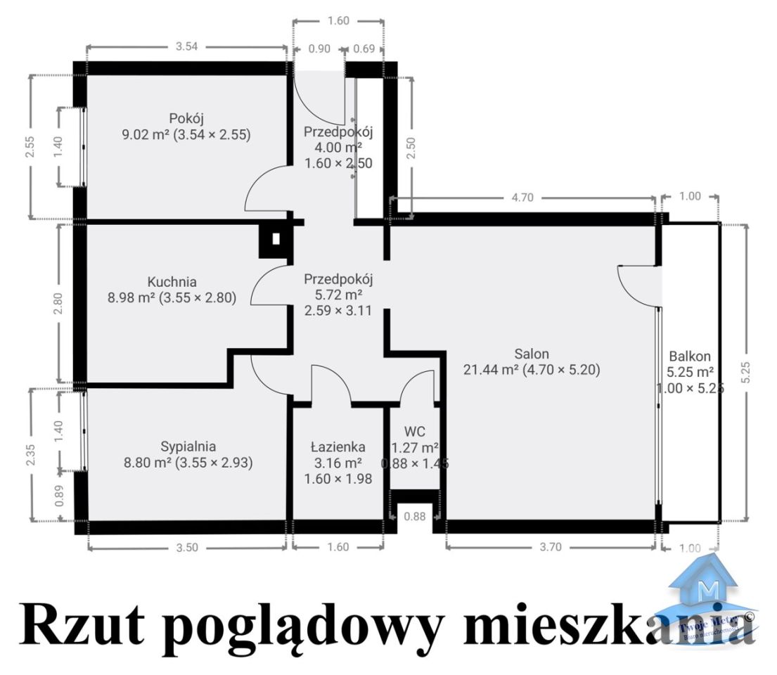 Mieszkanie 3-pokojowe Włocławek Centrum. Zdjęcie 20