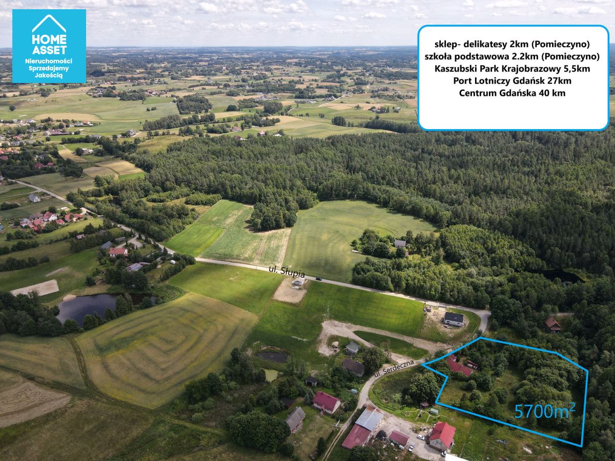 Działka budowlana Pomieczyno Hejtus, ul. Serdeczna. Zdjęcie 5