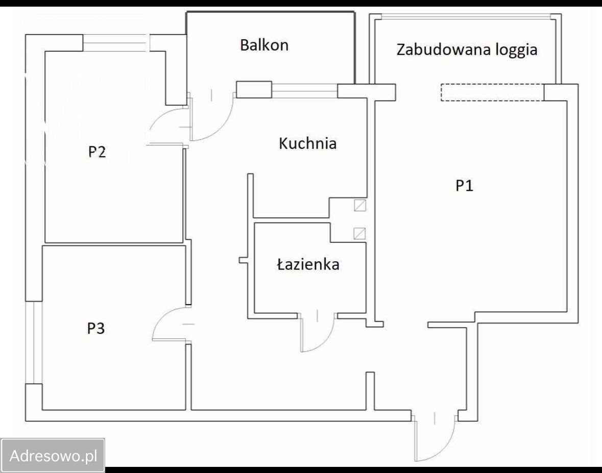 Mieszkanie 3-pokojowe Gdańsk Przymorze, al. Rzeczypospolitej. Zdjęcie 3