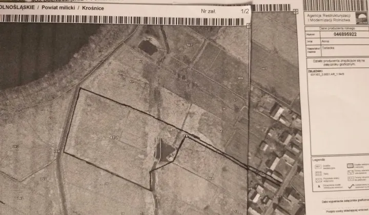 Działka rolna Żeleźniki