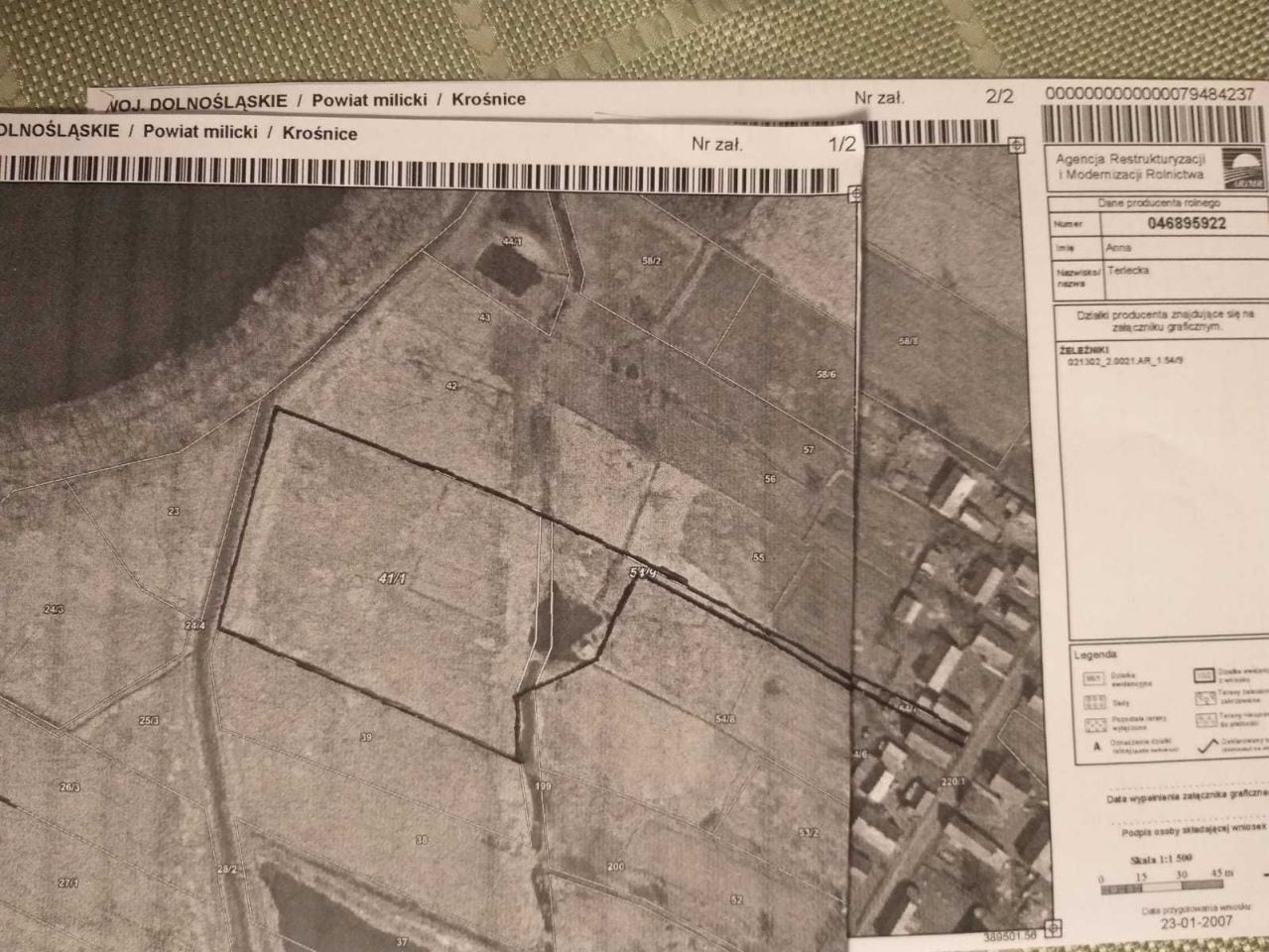 Działka rolna Żeleźniki