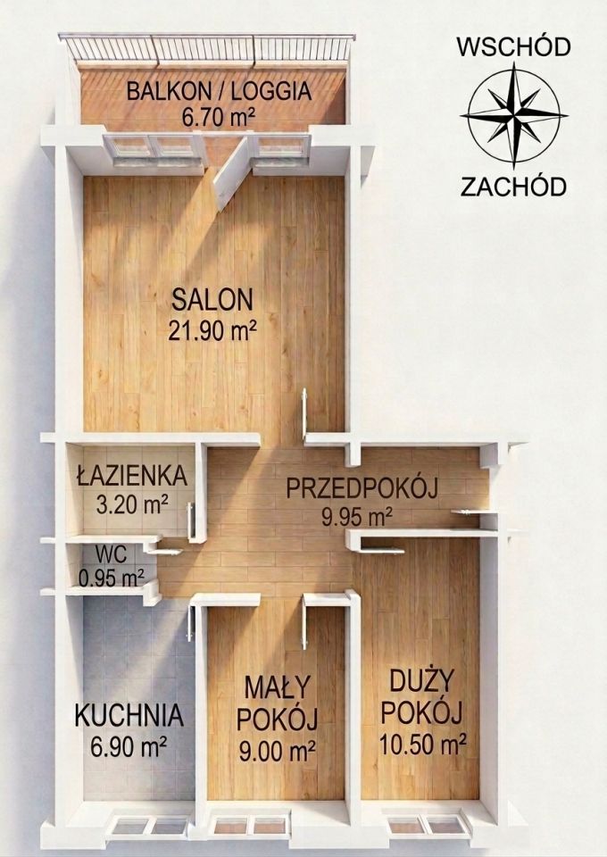 Mieszkanie 3-pokojowe Gdańsk Piecki, ul. Henryka Arctowskiego. Zdjęcie 17