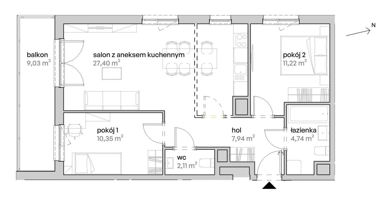 Mieszkanie 3-pokojowe Poznań Starołęka, ul. Unii Lubelskiej. Zdjęcie 7