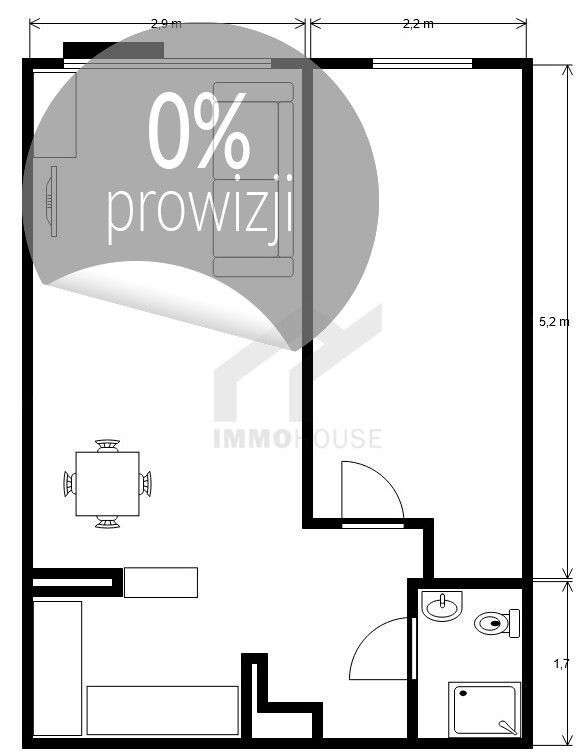 Mieszkanie 2-pokojowe Poznań, os. Pod Lipami. Zdjęcie 9