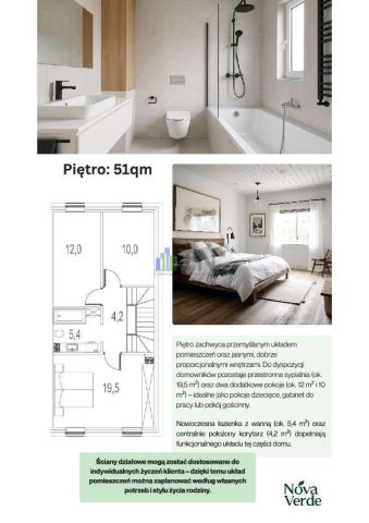 dom szeregowy, 6 pokoi Nadolice Wielkie. Zdjęcie 14