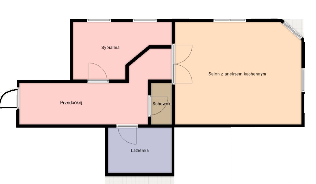 Mieszkanie 2-pokojowe Łódź Stare Polesie, al. 1 Maja. Zdjęcie 10