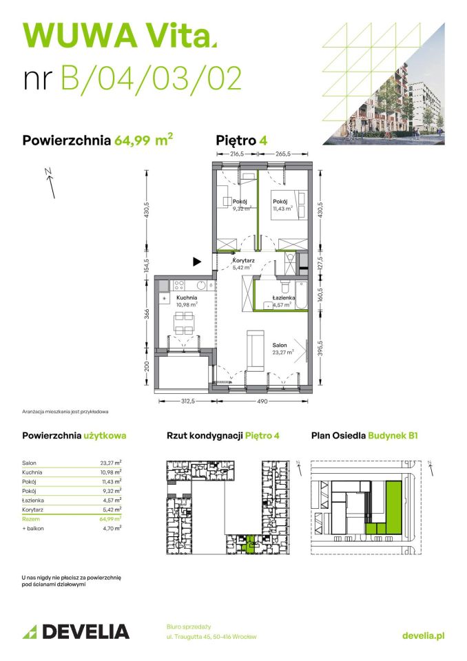 Mieszkanie 3-pokojowe Wrocław Żerniki, ul. Tadeusza Brzozy. Zdjęcie 6