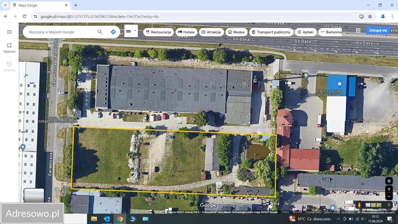 Działka inwestycyjna Lublin Bursaki, ul. Ceramiczna