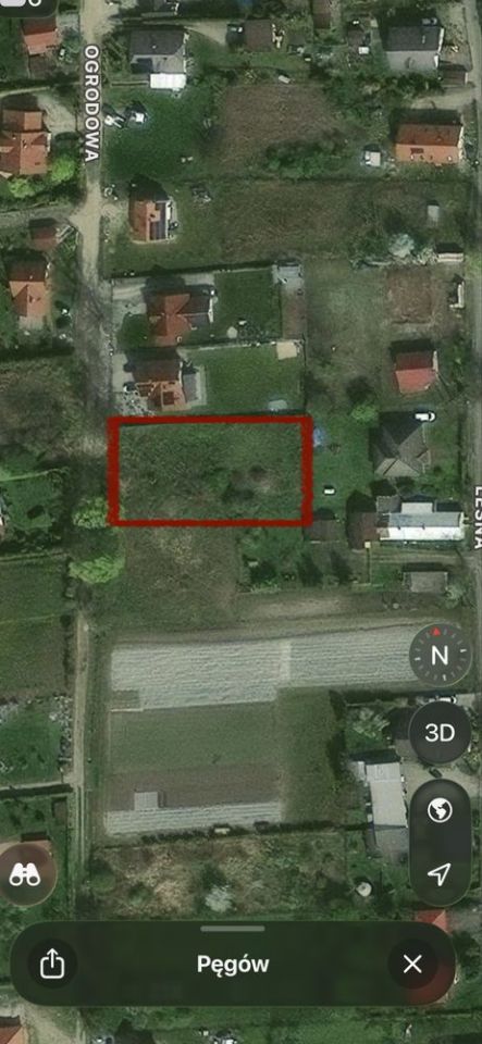 Działka budowlana Pęgów, ul. Ogrodowa. Zdjęcie 1