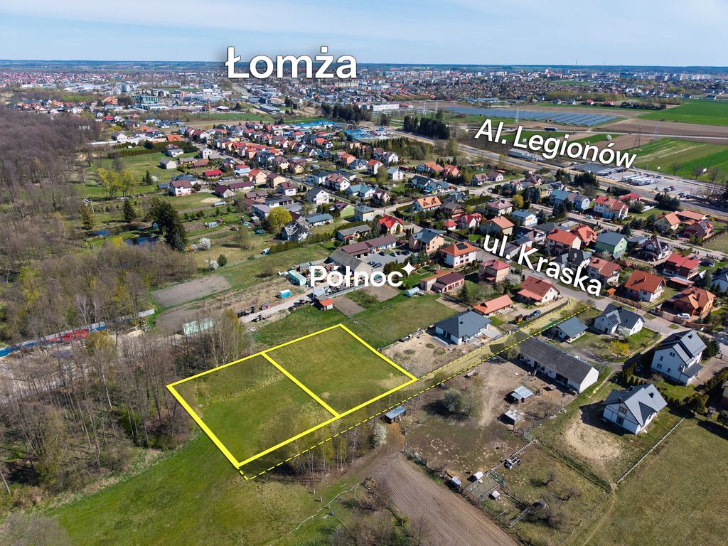 Działka budowlana Łomża, ul. Kraska. Zdjęcie 2