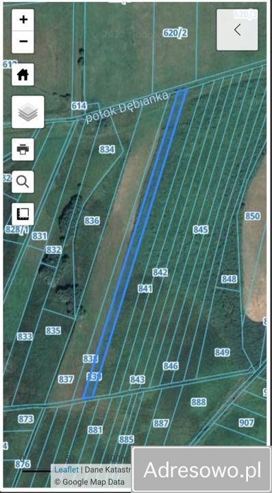 Działka rolna Żeglce