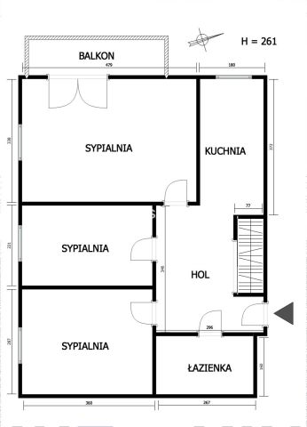 Mieszkanie 3-pokojowe Kraków Kurdwanów, ul. Marii i Bolesława Wysłouchów. Zdjęcie 13