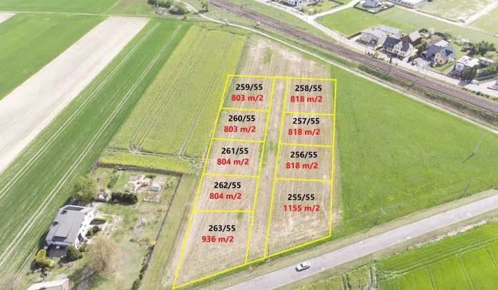 Działka budowlana Sieraków Śląski, ul. Wyzwolenia