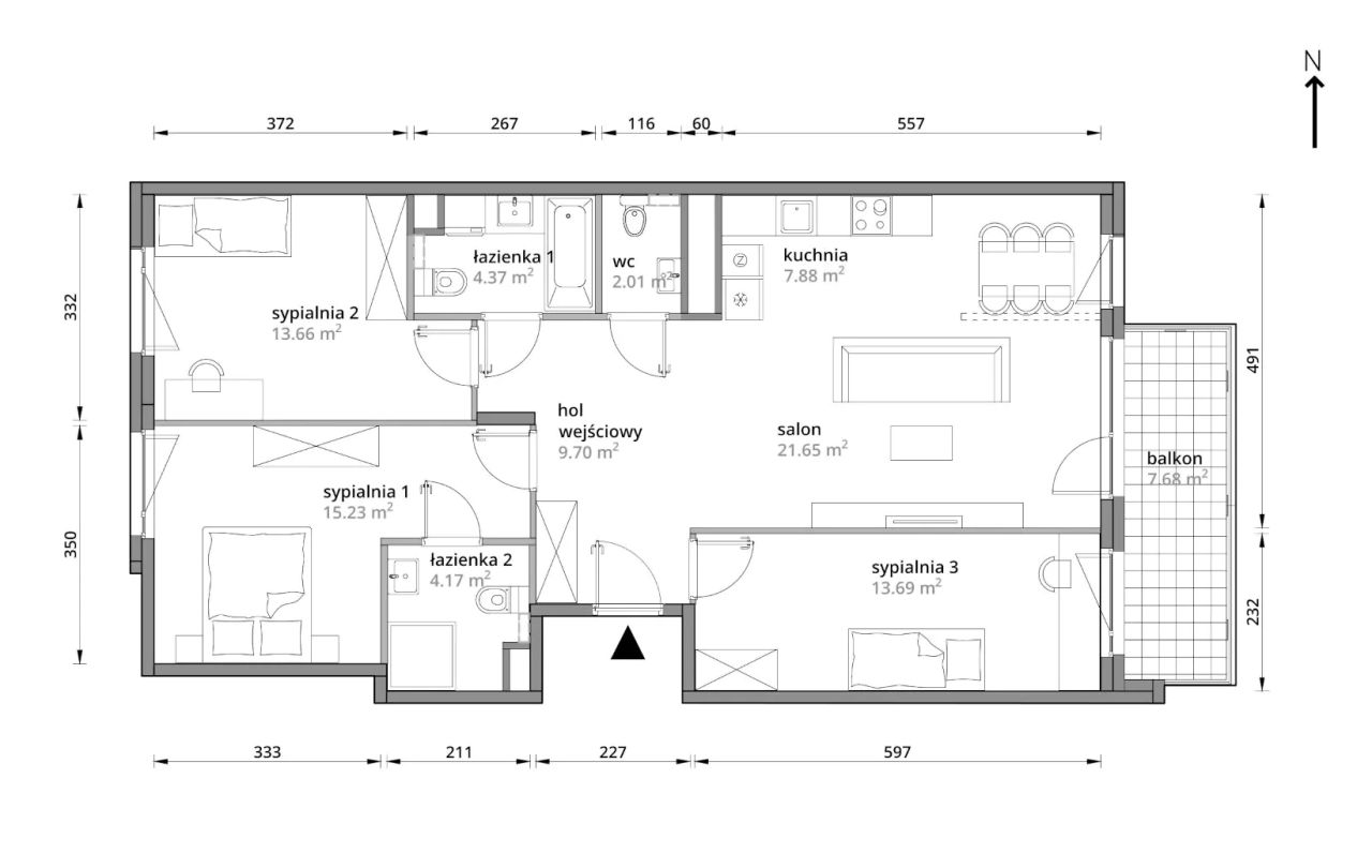 Mieszkanie 4-pokojowe Warszawa Praga-Południe, ul. Podskarbińska. Zdjęcie 7