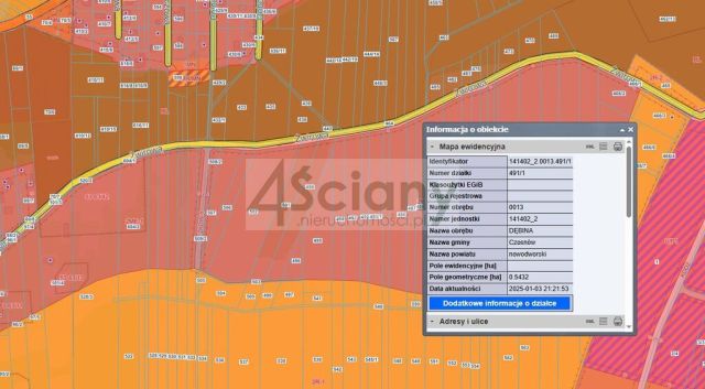 Działka budowlana Dębina. Zdjęcie 9