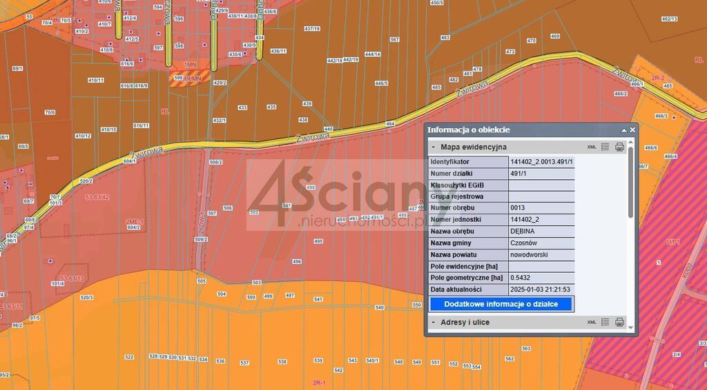 Działka budowlana Dębina. Zdjęcie 9