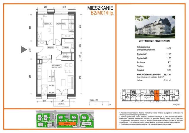 Mieszkanie 3-pokojowe Wrocław Krzyki. Zdjęcie 9