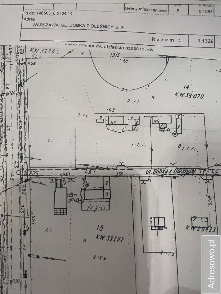 Działka budowlana Warszawa Białołęka, ul. Dobka z Oleśnicy. Zdjęcie 2