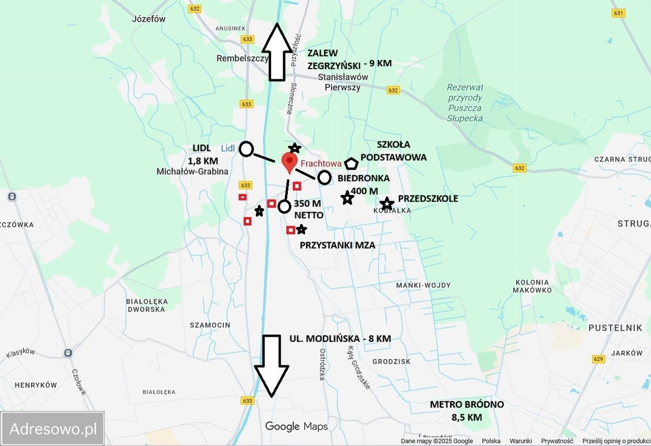 Działka inwestycyjna Warszawa Białołęka, ul. Frachtowa. Zdjęcie 2